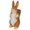 16.75" Standing Bunny Carrying a Basket Outdoor Garden Statue